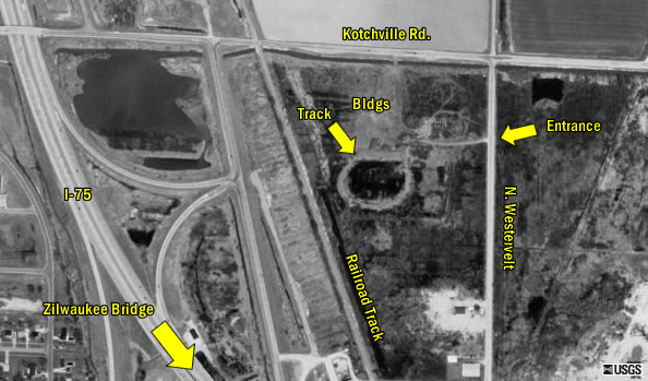 Zilwaukee Speedway - Marked Up Aerial Shot